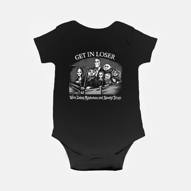 Mysterious And Spooky Things-baby basic onesie-kg07