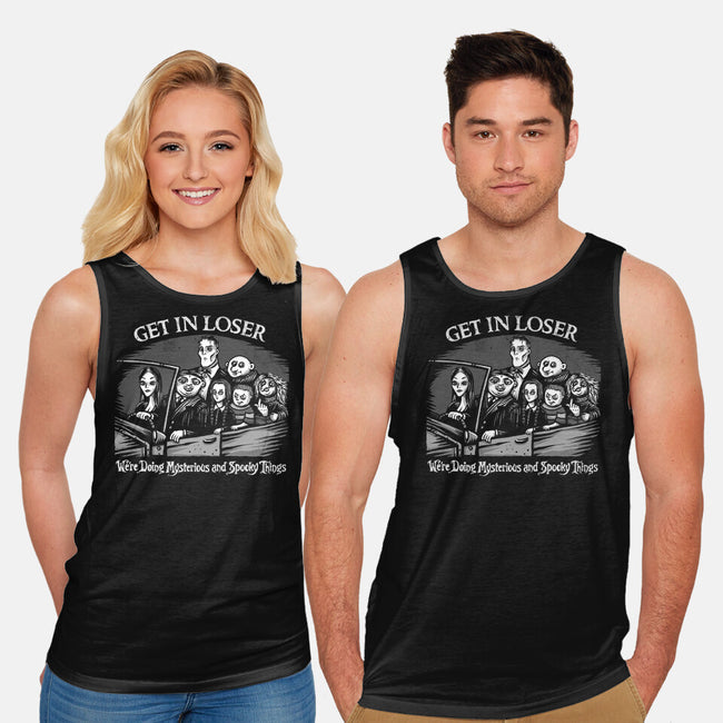 Mysterious And Spooky Things-unisex basic tank-kg07