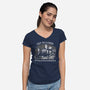 Mysterious And Spooky Things-womens v-neck tee-kg07
