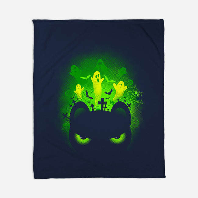 Spooky Eyes-none fleece blanket-erion_designs