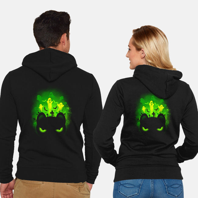 Spooky Eyes-unisex zip-up sweatshirt-erion_designs
