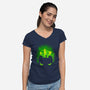 Spooky Eyes-womens v-neck tee-erion_designs