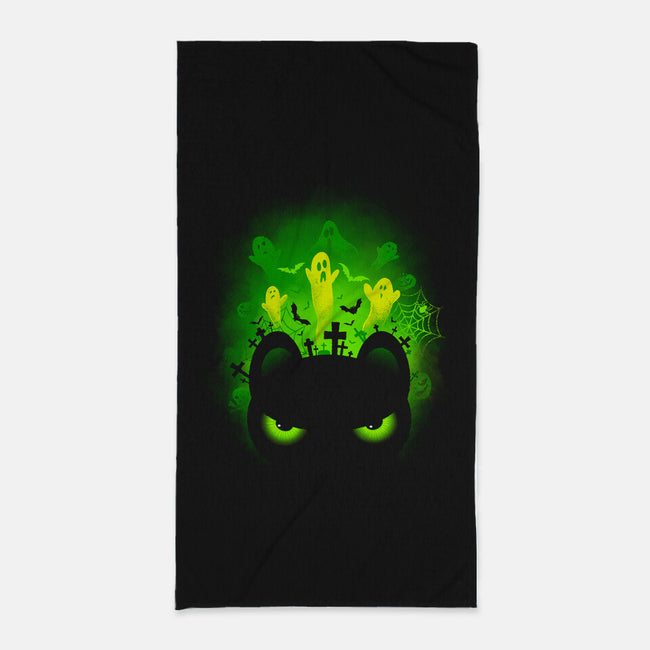 Spooky Eyes-none beach towel-erion_designs
