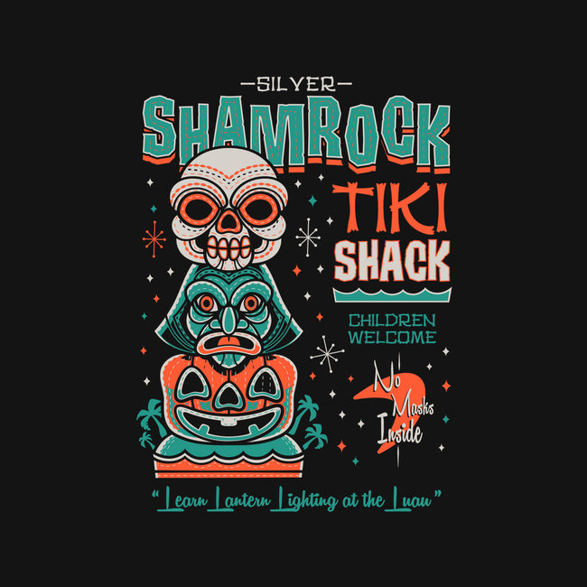 Silver Shamrock Tiki Shack-none non-removable cover w insert throw pillow-Nemons