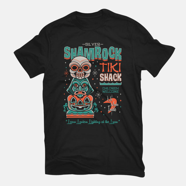 Silver Shamrock Tiki Shack-womens fitted tee-Nemons