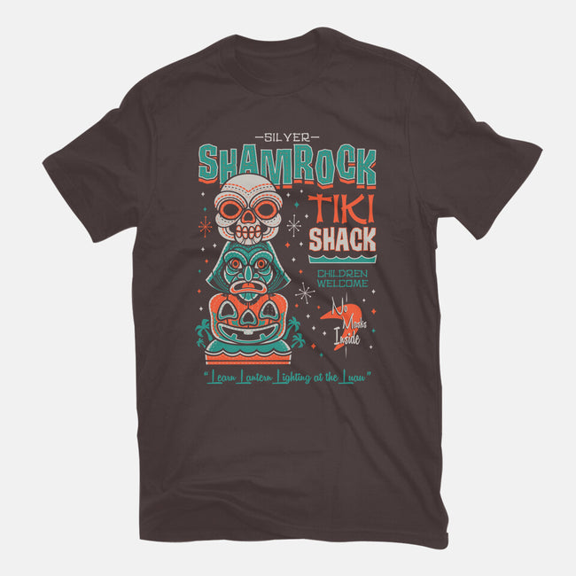 Silver Shamrock Tiki Shack-womens basic tee-Nemons