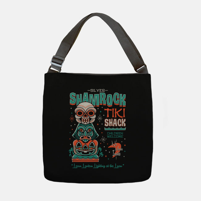 Silver Shamrock Tiki Shack-none adjustable tote bag-Nemons