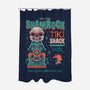 Silver Shamrock Tiki Shack-none polyester shower curtain-Nemons