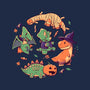 Halloween Dinos-womens basic tee-koalastudio