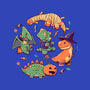 Halloween Dinos-none glossy sticker-koalastudio