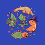 Halloween Dinos-womens basic tee-koalastudio