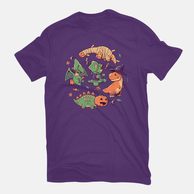 Halloween Dinos-womens basic tee-koalastudio