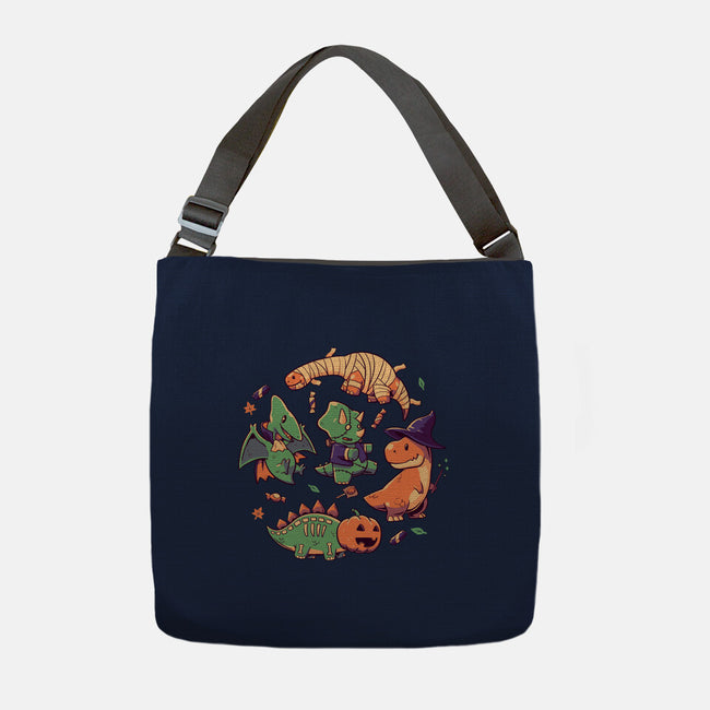 Halloween Dinos-none adjustable tote bag-koalastudio