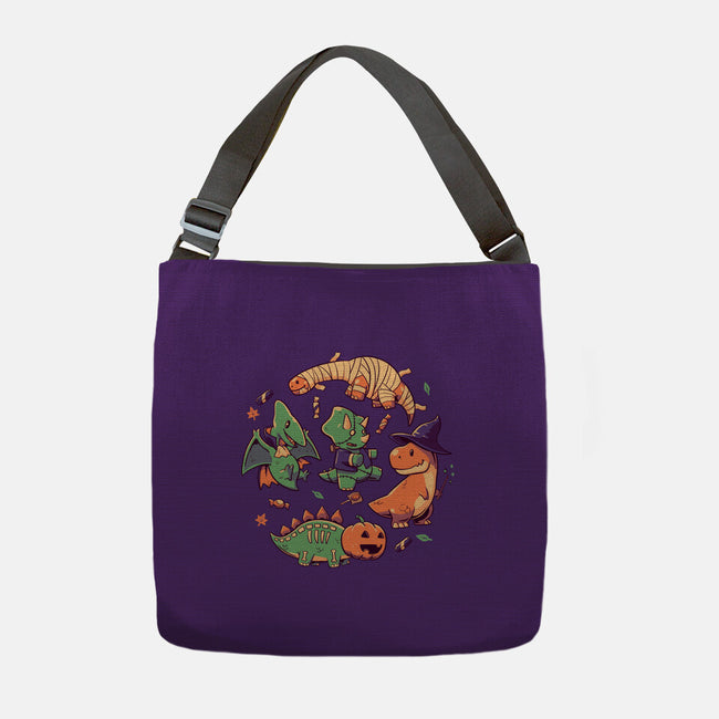 Halloween Dinos-none adjustable tote bag-koalastudio
