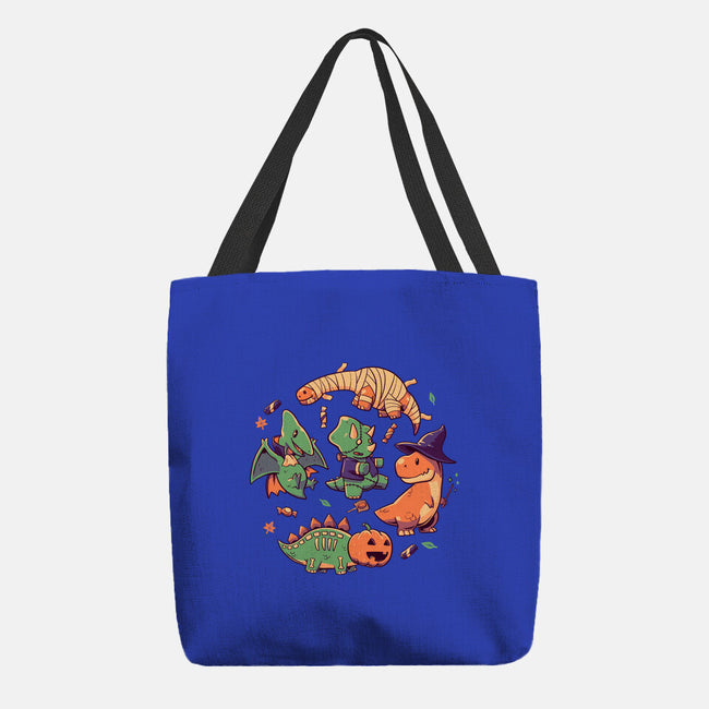 Halloween Dinos-none basic tote bag-koalastudio