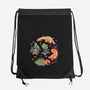 Halloween Dinos-none drawstring bag-koalastudio