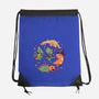 Halloween Dinos-none drawstring bag-koalastudio