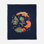 Halloween Dinos-none fleece blanket-koalastudio