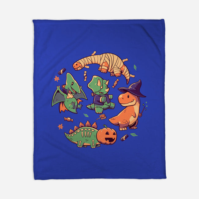 Halloween Dinos-none fleece blanket-koalastudio