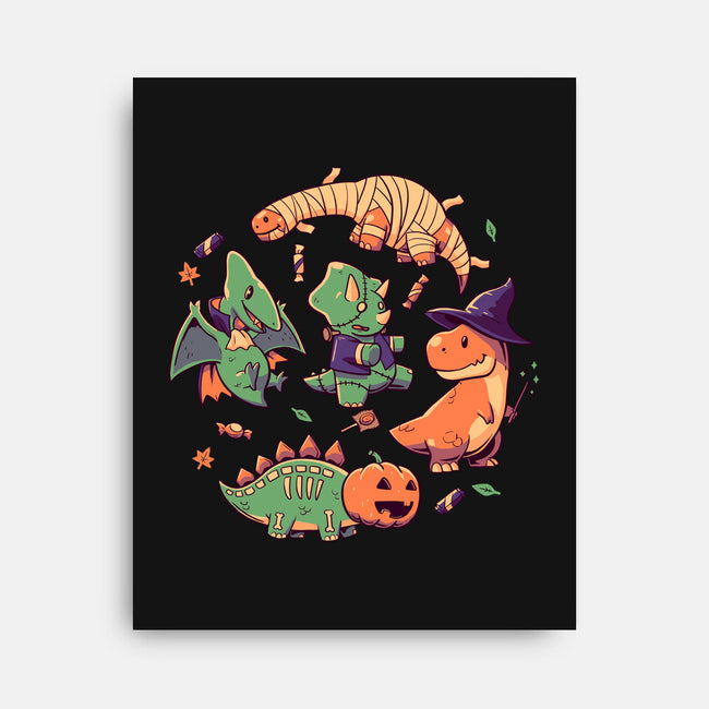 Halloween Dinos-none stretched canvas-koalastudio