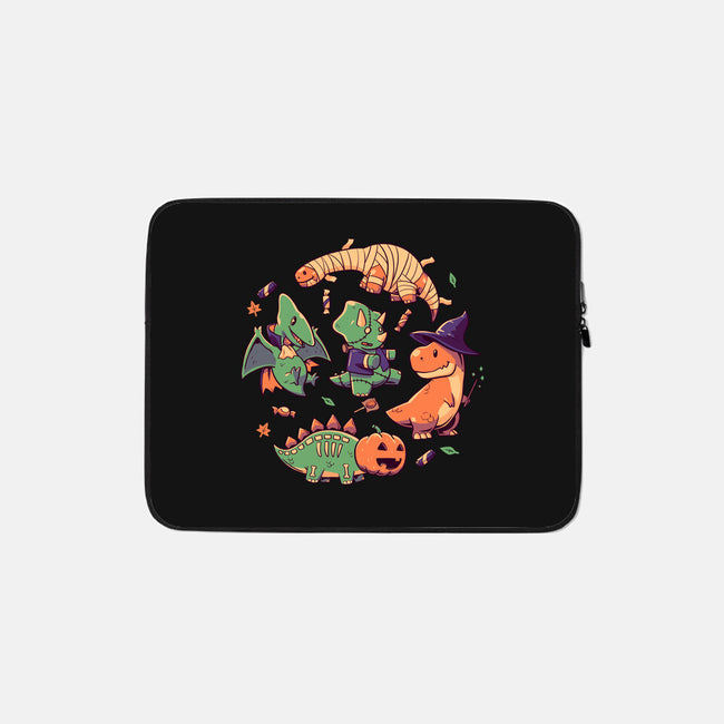 Halloween Dinos-none zippered laptop sleeve-koalastudio