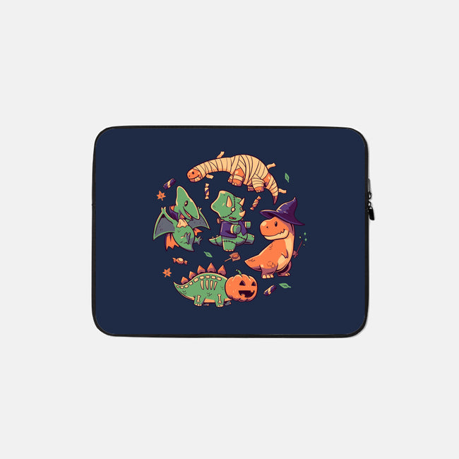 Halloween Dinos-none zippered laptop sleeve-koalastudio