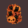 Pumpkins And Black Cats-womens basic tee-ricolaa
