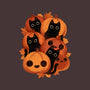 Pumpkins And Black Cats-none stretched canvas-ricolaa