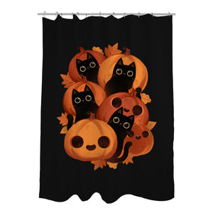 Pumpkins And Black Cats