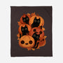 Pumpkins And Black Cats-none fleece blanket-ricolaa