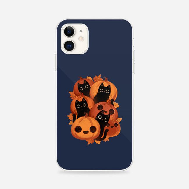 Pumpkins And Black Cats-iphone snap phone case-ricolaa