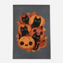 Pumpkins And Black Cats-none indoor rug-ricolaa