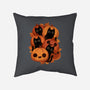 Pumpkins And Black Cats-none removable cover w insert throw pillow-ricolaa