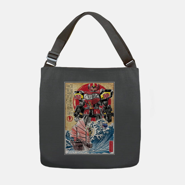 Megazord In Japan-none adjustable tote bag-DrMonekers