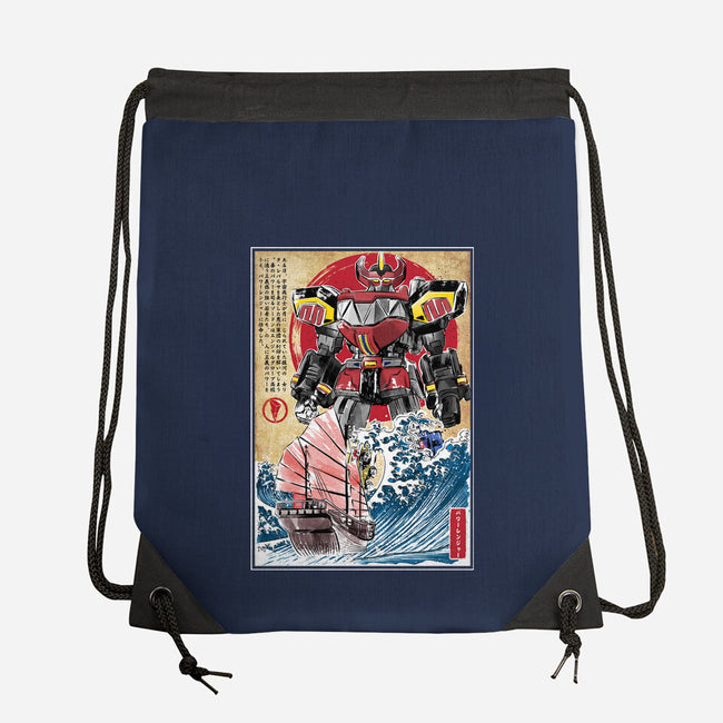 Megazord In Japan-none drawstring bag-DrMonekers