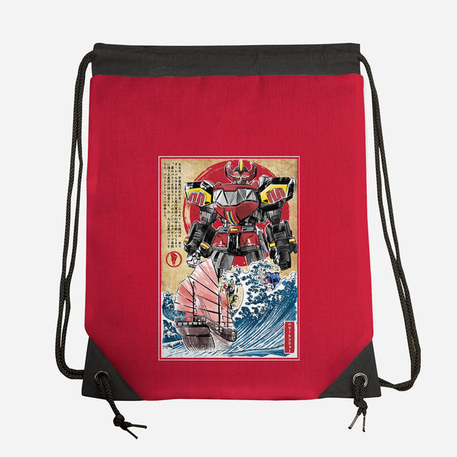 Megazord In Japan-none drawstring bag-DrMonekers