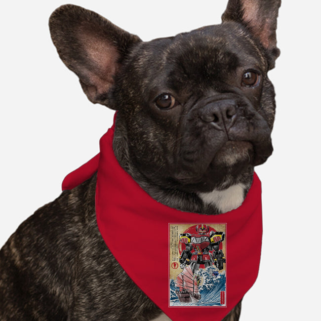 Megazord In Japan-dog bandana pet collar-DrMonekers