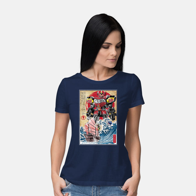 Megazord In Japan-womens basic tee-DrMonekers