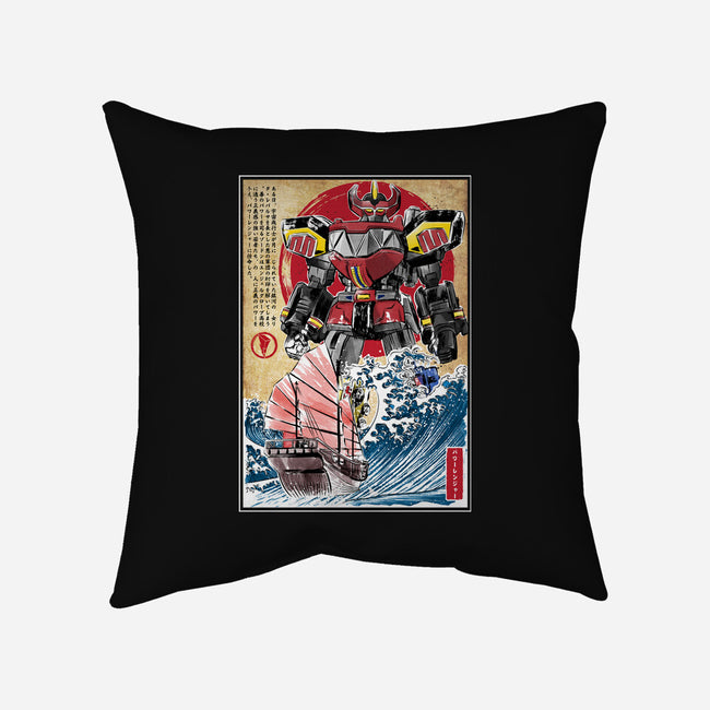 Megazord In Japan-none non-removable cover w insert throw pillow-DrMonekers