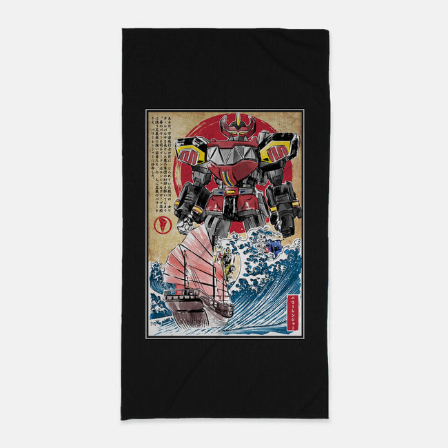 Megazord In Japan-none beach towel-DrMonekers