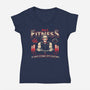 Billy's Fitness-womens v-neck tee-teesgeex