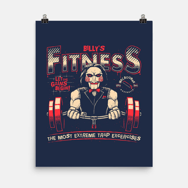 Billy's Fitness-none matte poster-teesgeex
