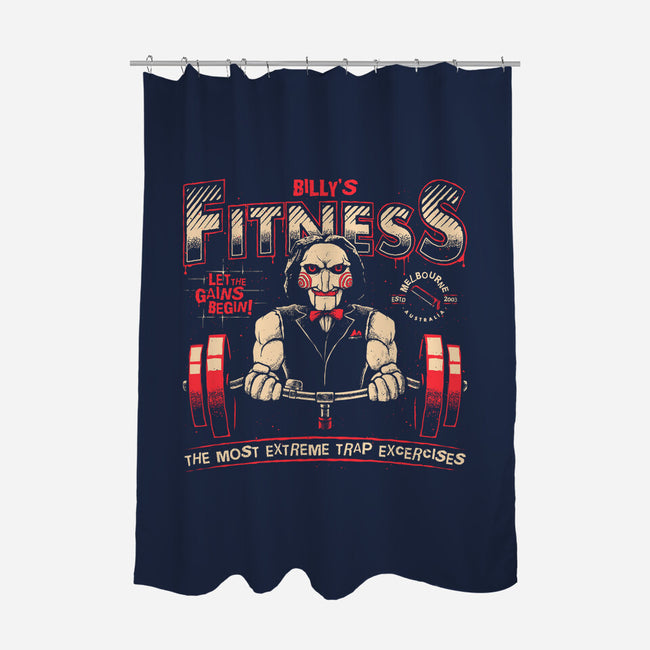 Billy's Fitness-none polyester shower curtain-teesgeex