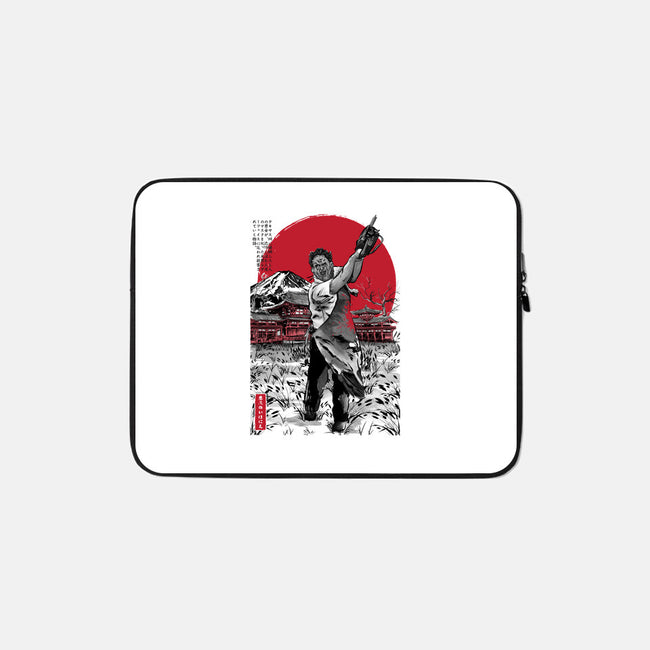Leatherface In Japan V2-none zippered laptop sleeve-DrMonekers