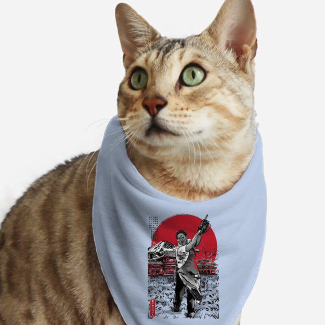 Leatherface In Japan V2-cat bandana pet collar-DrMonekers