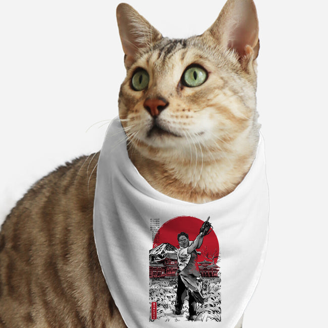 Leatherface In Japan V2-cat bandana pet collar-DrMonekers