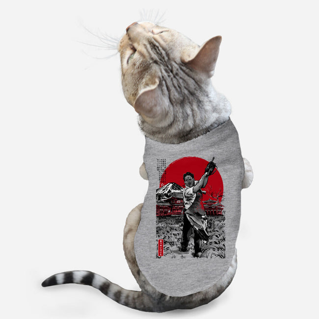 Leatherface In Japan V2-cat basic pet tank-DrMonekers