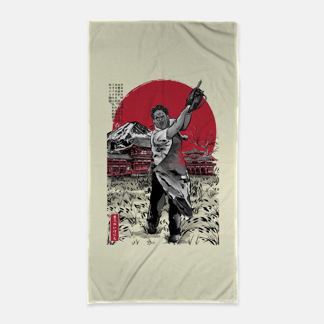 Leatherface In Japan V2-none beach towel-DrMonekers
