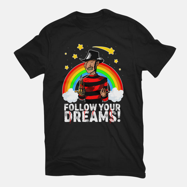 Follow All Your Dreams-womens fitted tee-Diego Oliver