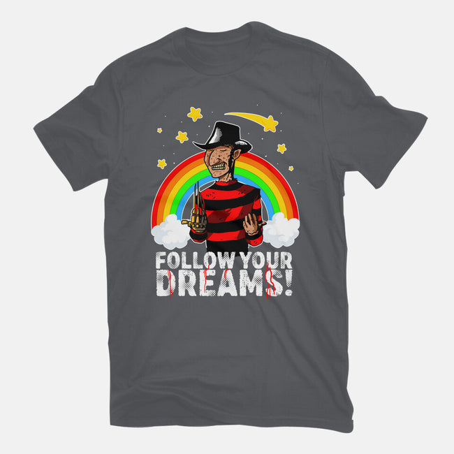 Follow All Your Dreams-womens fitted tee-Diego Oliver